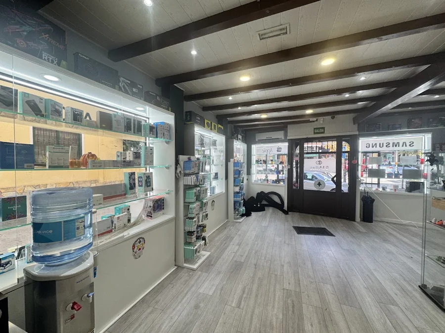 Iluminación de un local comercial, fotografía del propietario en Google Maps